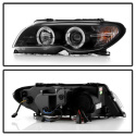 BMW E46 3-Series 04-06 2 DR Projector Headlight LED Halo - Black Spyder Auto