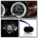 BMW E46 3-Series 04-06 2 DR Projector Headlight LED Halo - Black Spyder Auto