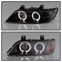 BMW Z3 96-02 Projector Headlights - LED Halo - Black Spyder Auto