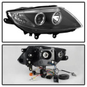 BMW Z4 03-08 Projector Headlights - Xenon/HID Model Only ( Not Compatible With Halogen Model ) ( Delete Stock HID Unit )- LED Halo - Black Spyder Auto