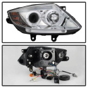BMW Z4 03-08 Projector Headlights - Xenon/HID Model Only ( Not Compatible With Halogen Model ) ( Delete Stock HID Unit )- LED Halo - Chrome Spyder Auto