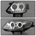 BMW Z4 03-08 Projector Headlights LED Halo - Chrome Spyder Auto