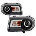Chrysler 300C 05-10 Projector Headlights - LED DRL - Black - High/Low H7 (Included) Spyder Auto