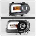 Chrysler 300C 05-10 Projector Headlights - LED DRL - Black - High/Low H7 (Included) Spyder Auto