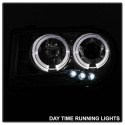 Chrysler 300C 05-10 Projector Headlights - LED Halo - LED ( Replaceable LEDs ) - Chrome - Spyder Auto