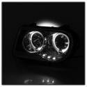 Chrysler 300C 05-10 Projector Headlights - LED Halo - LED ( Replaceable LEDs ) - Smoke - Spyder Auto