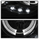 Chrysler 300C 05-10 Projector Headlights - LED Halo - LED ( Replaceable LEDs ) - Smoke - Spyder Auto