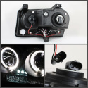 Chrysler 300 09-10 Projector Headlights - LED Halo - LED ( Replaceable LEDs ) - Black - Spyder Auto