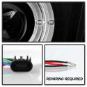 Chevy Camaro 10-13 Projector Headlights Dual Halo - LED Halo - Black - High/Low H7 (Included) Spyder Auto