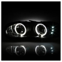 Chevy Camaro 98-02 Projector Headlights - LED Halo - LED ( Replaceable LEDs ) - Black - High 9005 (Not Included) - Low H1 (Included) Spyder Auto