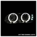 Chevy Camaro 98-02 Projector Headlights - LED Halo - LED ( Replaceable LEDs ) - Black - High 9005 (Not Included) - Low H1 (Included) Spyder Auto