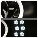 Chevy Cavalier 95-99 Projector Headlights - LED Halo - replaceanle LEDs - Black Spyder Auto