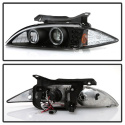 Chevy Cavalier 95-99 Projector Headlights - LED Halo - replaceanle LEDs - Black Spyder Auto