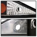 Chevy Cavalier 95-99 Projector Headlights - LED Halo - replaceanle LEDs - Black Spyder Auto