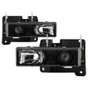 Chevy C/K Series 1500/2500/3500 88-99 Projector Headlights - Black - High 9005 (Not Included Spyder Auto