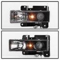 Chevy C/K Series 1500/2500/3500 88-99 Projector Headlights - Black - High 9005 (Not Included Spyder Auto