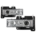 Chevy C/K Series 1500/2500/3500 88-99 Projector Headlights - Chrome - High 9005 (Not Include Spyder Auto