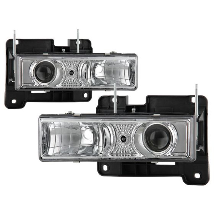 Chevy C/K Series 1500/2500/3500 88-99 Projector Headlights - Chrome - High 9005 (Not Include Spyder Auto in the group Select car model / Chevrolet / Tahoe / Styling at DDESIGN Scandinavia AB (PRO-YD-CCK88-C)