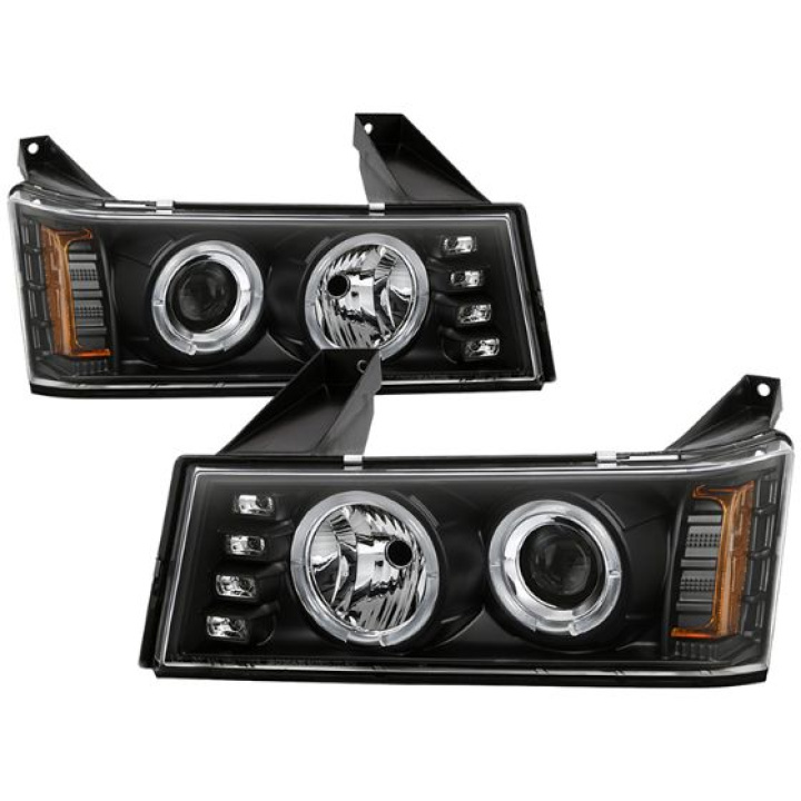 Chevy Colorado 04-12 / GMC Canyon 04-12 Projector Headlights LED Halo - Black - High 9005 (Not Included) - Low H1 (Included) Spyder Auto in the group Select car model / Chevrolet / Colorado / Styling at DDESIGN Scandinavia AB (PRO-YD-CCO04-HL-BK)