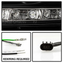 Chevy Cruze 11-14 Projector Headlights - LED Halo -DRL - Black Spyder Auto