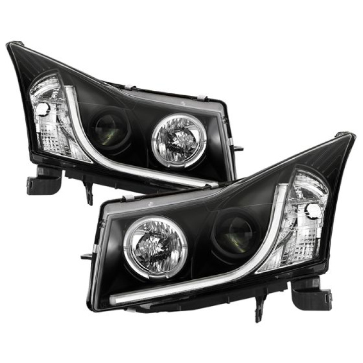 Chevy Cruze 11-14 Projector Headlights - Light Tube DRL - Black Spyder Auto in the group Select car model / Chevrolet / Other models & Engines at DDESIGN Scandinavia AB (PRO-YD-CCRZ11-LTDRL-BK)