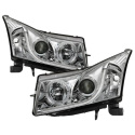 Chevy Cruze 11-14 Projector Headlights - Light Tube DRL - Chrome Spyder Auto