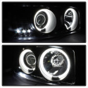 GMC Sierra 1500/2500/3500 99-06 CCFL Halo - LED ( Replaceable LEDs ) - Black Smoke - High 9005 (Not Included) - Low 9006 (Included) Spyder Auto