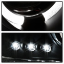 GMC Sierra 1500/2500/3500 99-06 LED Halo - LED ( Replaceable LEDs ) - Black Smoke - High 9005 (Not Included) - Low 9006 (Included) Spyder Auto