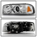 GMC Sierra 1500/2500/3500 99-06 LED Halo - LED ( Replaceable LEDs ) - Chrome - High 9005 (Not Included) - Low 9006 (Included) Spyder Auto