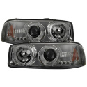 GMC Sierra 1500/2500/3500 99-06 LED Halo - LED ( Replaceable LEDs ) - Smoke - High 9005 (Not Included) - Low 9006 (Included) Spyder Auto