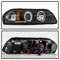 Chevy Impala 00-05 Projector Headlights - LED Halo - LED ( Replaceable LEDs ) - Black Spyder Auto