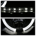 Chevy Impala 00-05 Projector Headlights - LED Halo - LED ( Replaceable LEDs ) - Black Spyder Auto