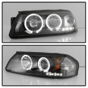 Chevy Impala 00-05 Projector Headlights - LED Halo - LED ( Replaceable LEDs ) - Black Spyder Auto