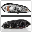 Chevy Impala 06-13 / Chevy Monte Carlo 06-07 - Projector Headlights - LED Halo - LED ( Replaceable LEDs ) - Chrome Spyder Auto