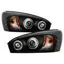 Chevy Malibu 04-07 Projector Headlights - LED Halo - LED ( Replaceable LEDs ) - Black Spyder Auto