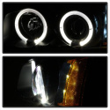 Chevy Silverado 1500/2500/3500 03-06 / Silverado / Avalanche LED Halo - LED ( Replaceable LEDs ) - Amber Reflector - Black - Hig Spyder Auto