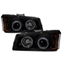 Chevy Silverado 1500/2500/3500 03-06 / Silverado / Avalanche LED Halo - LED ( Replaceable LEDs ) - Black Smoke Spyder Auto