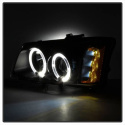 Chevy Silverado 1500/2500/3500 03-06 / Silverado / Avalanche LED Halo - LED ( Replaceable LEDs ) - Black Smoke Spyder Auto