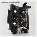 Chevy Silverado 1500/2500/3500 07-13 Projector Headlights - CCFL Halo - LED ( Replaceable LEDs ) - Black Spyder Auto