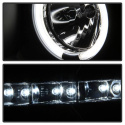 Chevy Silverado 1500/2500/3500 07-13 Projector Headlights - CCFL Halo - LED ( Replaceable LEDs ) - Black Spyder Auto