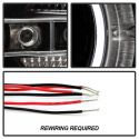 Chevy Silverado 1500/2500/3500 07-13 Projector Headlights - LED Halo - LED ( Replaceable LEDs ) - Black Spyder Auto
