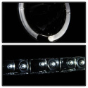 Chevy Silverado 1500/2500/3500 07-13 Projector Headlights - LED Halo - LED ( Replaceable LEDs ) - Black Smoke Spyder Auto