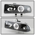 Chevy S10 98-04 / Chevy Blazer 98-05 Projector Headlights - LED Halo - Black - High 9005 (Not Included) - Low H1 (Included) Spyder Auto