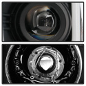 Chevy Silverado 1500 14-16 Projector Headlights - Light Bar DRL - Black Spyder Auto