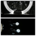 Chevy Silverado 1500/2500 99-02LED Halo - LED ( Replaceable LEDs ) - Chrome - High 9005 (Not Included) - Low H1 (Included) Spyder Auto