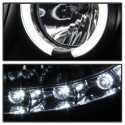 Chevy Suburban 1500/2500 07-14 / Chevy Tahoe 07-14 / Avalanche 07-14 Projector Headlights - CCFL Halo - LED ( Replaceable LEDs ) - Black Spyder Auto
