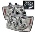 Chevy Suburban 1500/2500 07-14 / Chevy Tahoe 07-14 / Avalanche 07-14 Projector Headlights - LED Halo - LED ( Replaceable LEDs ) - Chrome Spyder Auto