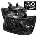 Chevy Suburban 1500/2500 07-14 / Chevy Tahoe 07-14 / Avalanche 07-14 Projector Headlights - LED Halo - LED ( Replaceable LEDs ) - Smoke Spyder Auto