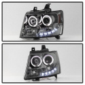 Chevy Suburban 1500/2500 07-14 / Chevy Tahoe 07-14 / Avalanche 07-14 Projector Headlights - LED Halo - LED ( Replaceable LEDs ) - Smoke Spyder Auto