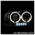 Dodge Charger 06-10 Projector Headlights - Halogen Model Only LED Halo - LED ( Replaceable LEDs ) - Chrome - Spyder Auto